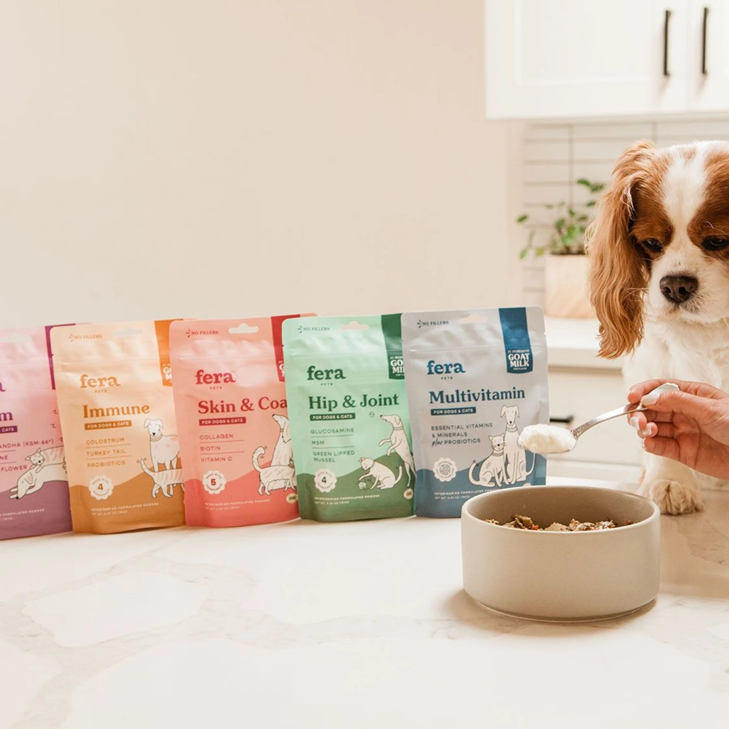 Fera Pet Organics Hip + Joint Goat Milk Topper For Dogs & Cats, 60 Count 6 Fera Pet Organics Hip + Joint Goat Milk Topper For Dogs & Cats, 60 Count - Image 6