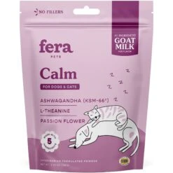 Fera Pet Organics Calm Goat Milk Topper For Dogs & Cats, 60 Count