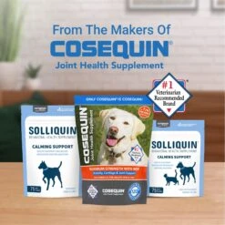 Nutramax Solliquin Soft Chew Calming Supplement -Pet Wellness 951758 PT3. AC SS1800 V1698264404