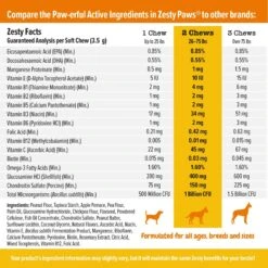 Zesty Paws 8-in-1 Bites Peanut Butter Flavored Soft Chews Multivitamin For Dogs -Pet Wellness 960934 PT5. AC SS1800 V1698094594