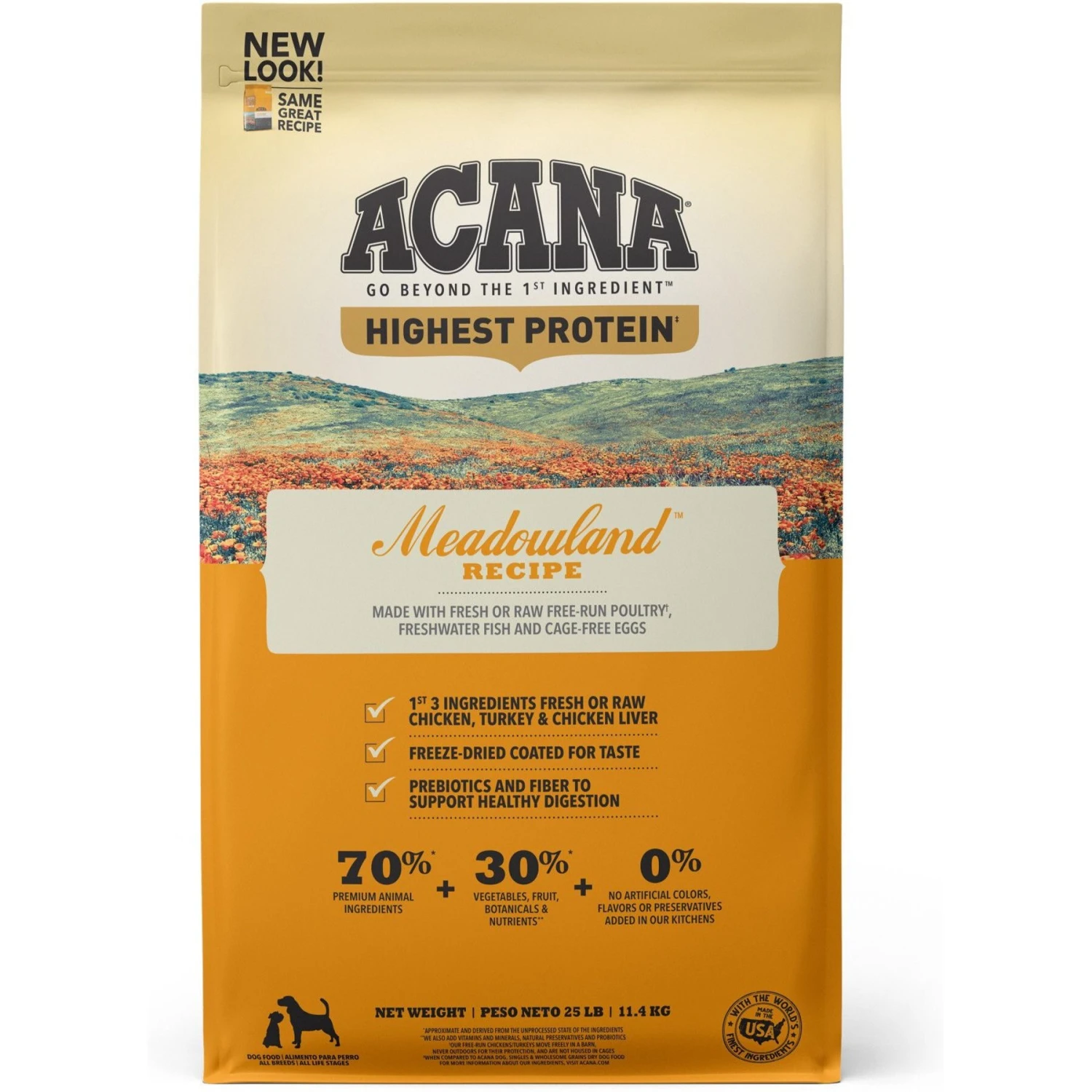 ACANA Meadowland Grain-Free Dry Dog Food 1 ACANA Meadowland Grain-Free Dry Dog Food