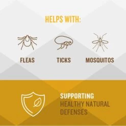 VetIQ Hickory Smoke Flavored Soft Chews Flea & Tick Support For Dogs, 9.5-oz, 60 Count -Pet Wellness 970702 PT2. AC SS1800 V1702509381