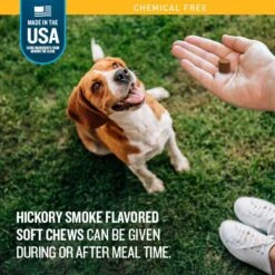 VetIQ Hickory Smoke Flavored Soft Chews Flea & Tick Support For Dogs, 9.5-oz, 60 Count -Pet Wellness 970702 PT3. AC SS1800 V1702509381