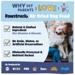 Pawstruck Beef Recipe Grain-Free Air Dried Dog Food -Pet Wellness 971926 PT2. AC SS1800 V1696360130