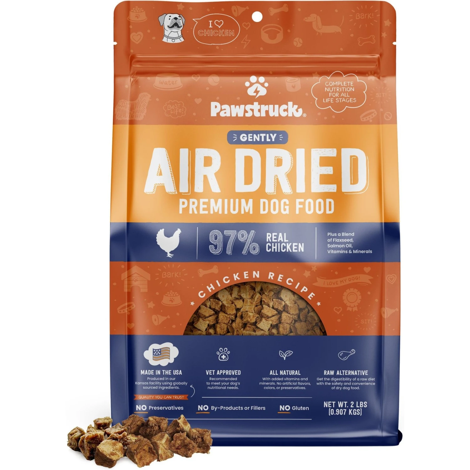 Pawstruck Chicken Recipe Grain-Free Air Dried Dog Food 1 Pawstruck Chicken Recipe Grain-Free Air Dried Dog Food