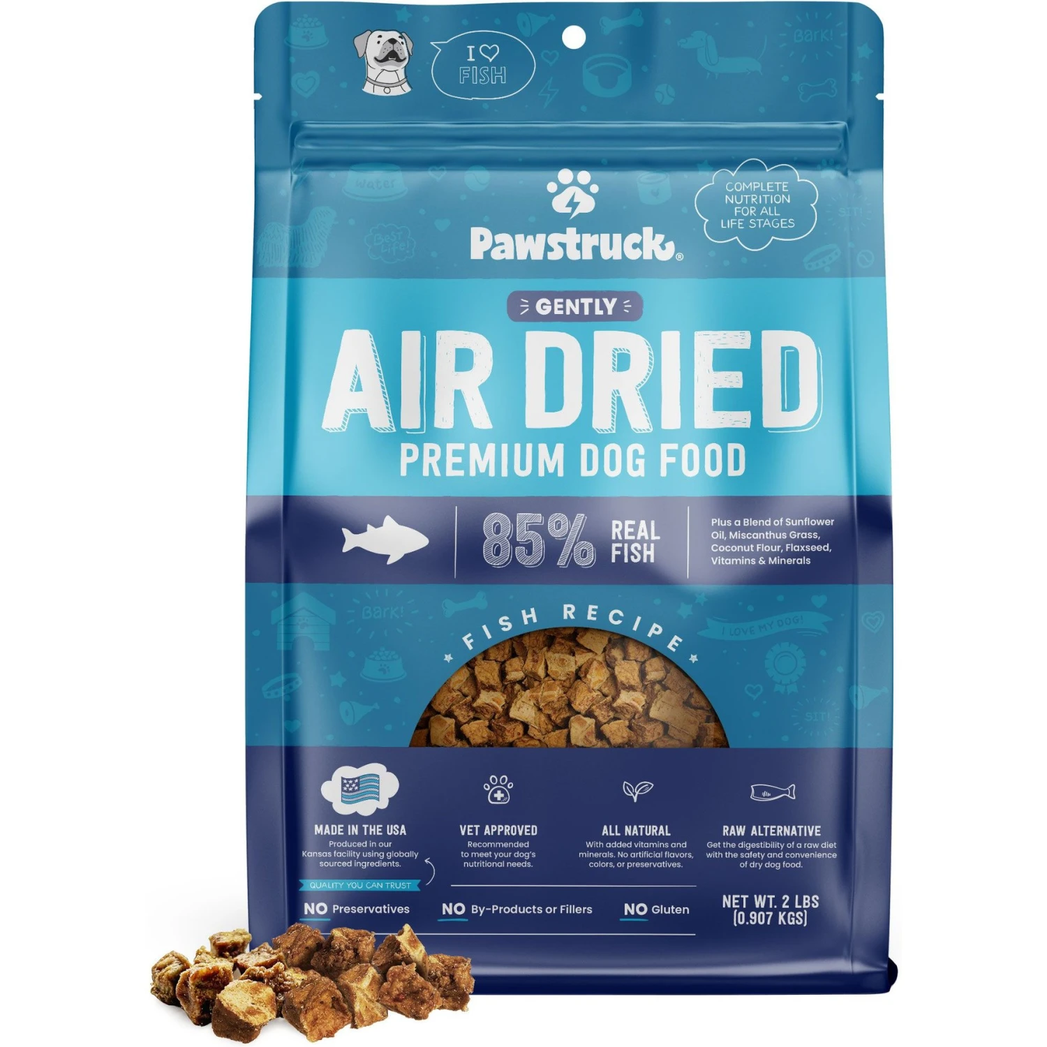 Pawstruck Fish Recipe Grain-Free Air Dried Dog Food 1 Pawstruck Fish Recipe Grain-Free Air Dried Dog Food