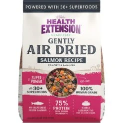 Health Extension Salmon Recipe Non-GMO Air-Dried Dog Food, 2-lb Bag