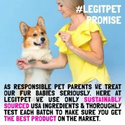 Legitpet Alaskan Salmon Oil Omega-3 Soft Chew Skin & Coat Supplement For Dogs -Pet Wellness 976950 PT7. AC SS1800 V1697203980