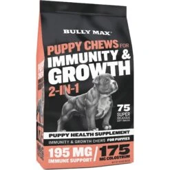 Bully Max Immunity & Growth 2-in-1 Puppy Health Supplement For Dogs, 10.6-oz Pouch