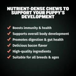 Bully Max Immunity & Growth 2-in-1 Puppy Health Supplement For Dogs, 10.6-oz Pouch -Pet Wellness 976990 PT2. AC SS1800 V1702678185