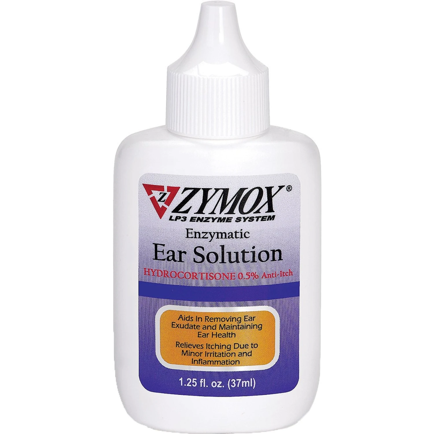 Zymox Ear Infection Solution With .5% Hydrocortisone For Dogs & Cats, 1.25-oz Bottle 1 Zymox Ear Infection Solution With .5% Hydrocortisone For Dogs & Cats, 1.25-oz Bottle