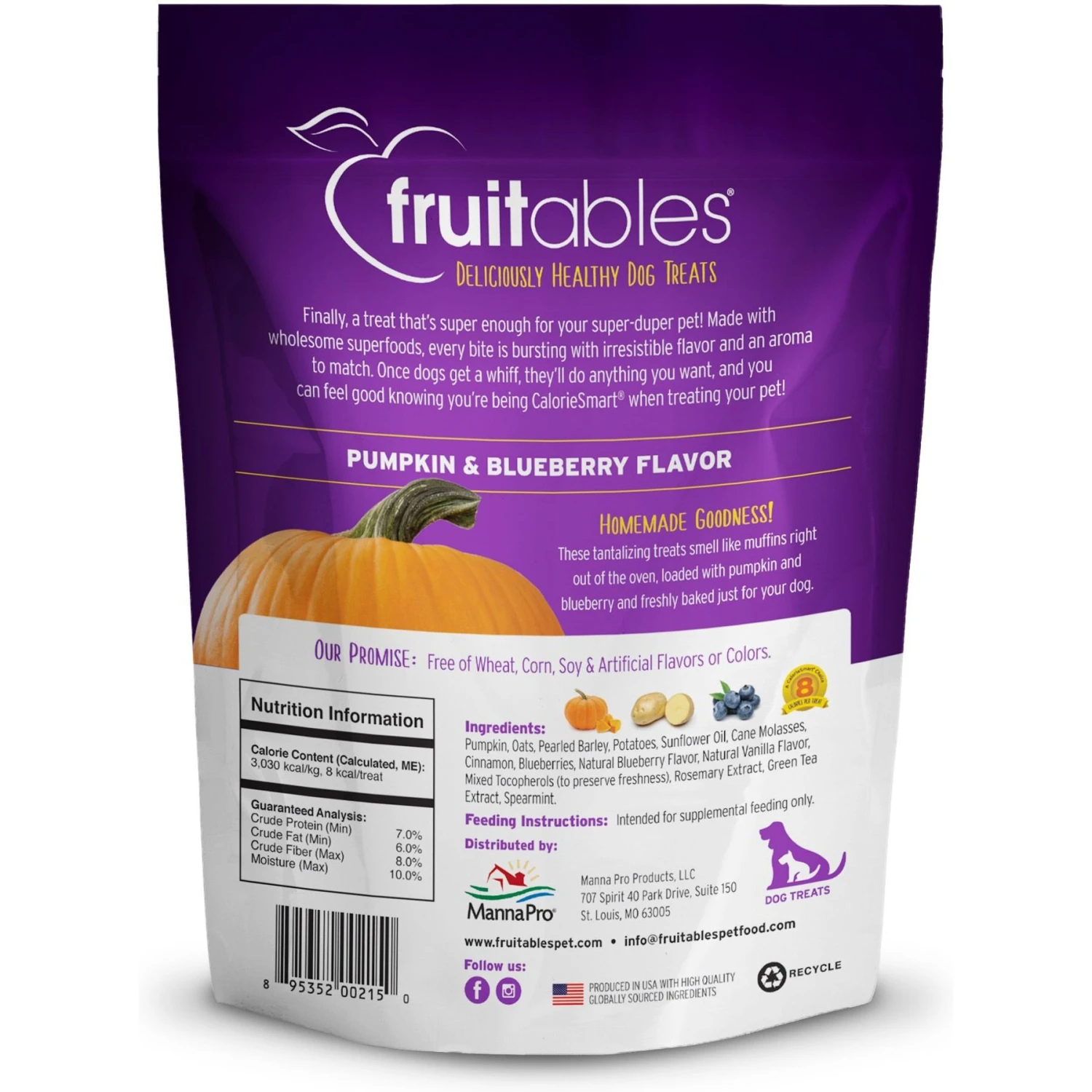 Fruitables Pumpkin & Blueberry Flavor Dog Treats + 2 Items 3 Fruitables Pumpkin & Blueberry Flavor Dog Treats + 2 Items - Image 3