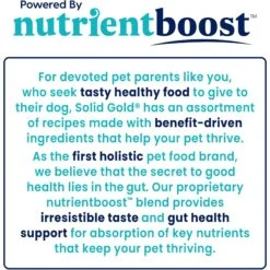 Solid Gold Nutrientboost Gut Health Pumpkin Flavor Dog Food Topper, 4-oz Jar 9 Solid Gold Nutrientboost Gut Health Pumpkin Flavor Dog Food Topper, 4-oz Jar -Pet Wellness 989598 PT2. AC SS1800 V1700681599