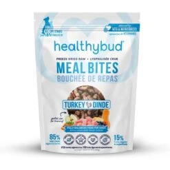 Healthybud Turkey Meal Bites Freeze-Dried Dog Food, 14-oz Bag